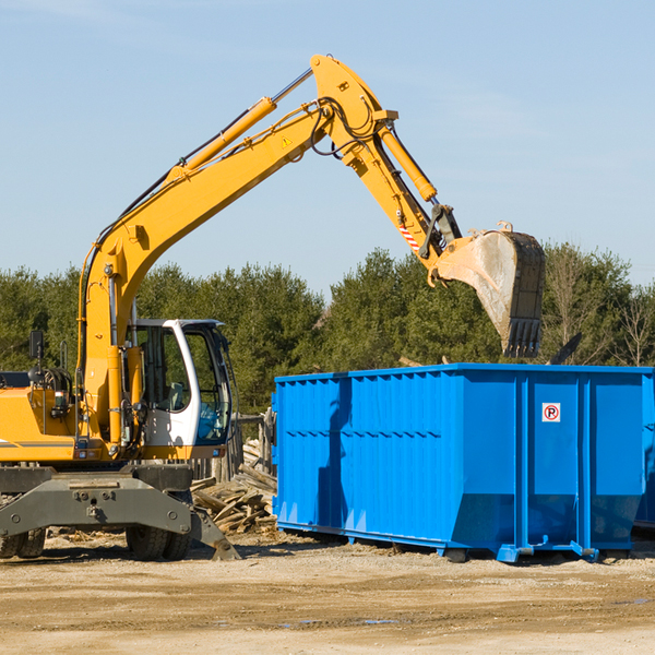 how many times can i have a residential dumpster rental emptied in Monroe County GA